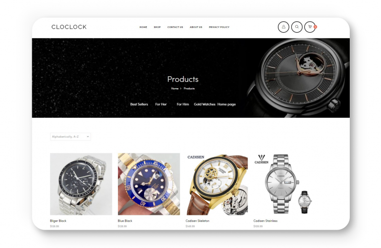 Cloclock store